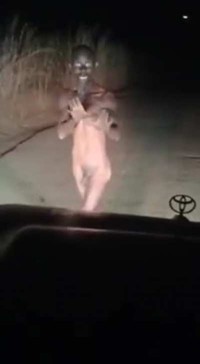 Man in the road