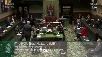 Brad Hazzard's conduct - No surprises why NSW is failing in managing the COVID situation.