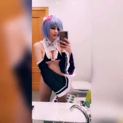 Subaru~ aren't my body cool for you? Rem erocosplay by Kate Key (self)