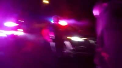 Suspect complies and surrenders and police beat him anyway all while body and cruiser cameras record