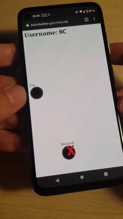 Mobile gyroscope-based login form
