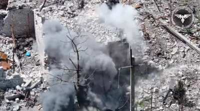 Pilots of the Strike Drone Company (47 OMBr) stalked and hit a Russian soldier with an FPV drone causing serious injuries