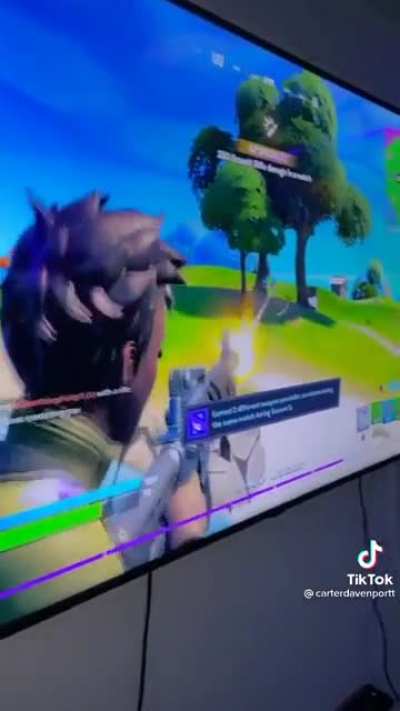 He&rsquo;s really good at Fortnite
