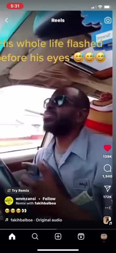 U kno this nigga turned the radio down after that