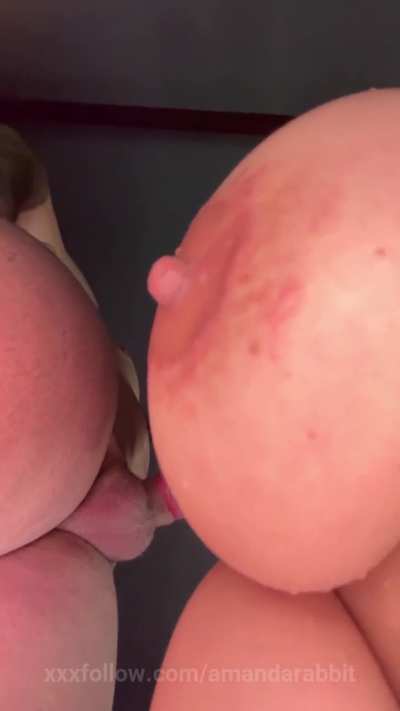 Filling her throat deep