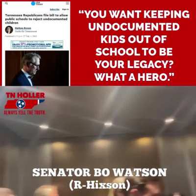 Senator Bo Watson is grilled about his anti-immigrant bill