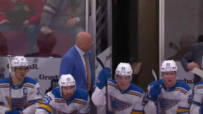 Video: Joel Hofer hiding in the visiting team hallway to avoid Jordan Binnington being pulled