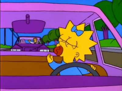 "Aww isn't that cute, a baby driving a car."