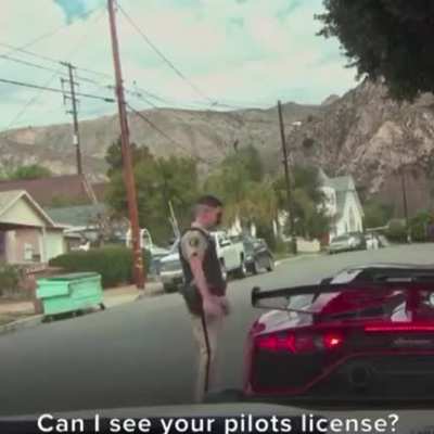 Ain&rsquo;t my fault officer!