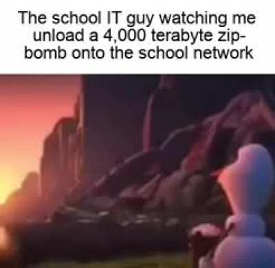 Zip bomb molment