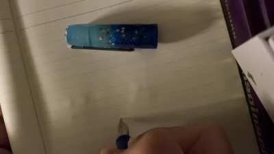 A ghostly message (NID: Noodler&rsquo;s Blue Ghost)