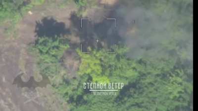 Ukrainian SPG Krab destroyed by Krasnopol guided artillery system