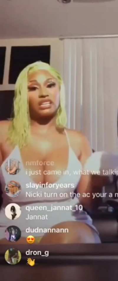 Listen to Nicki Minaj talking about her husband's cock it's perfect goon fuel. Sound on