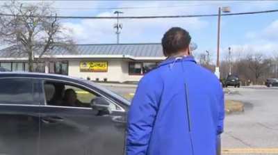Just an average day for a news reporter