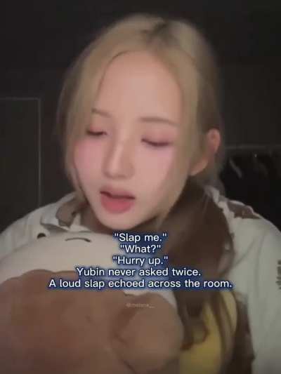 Jiwoo&rsquo;s reaction to getting slapped by Yubin in the novel