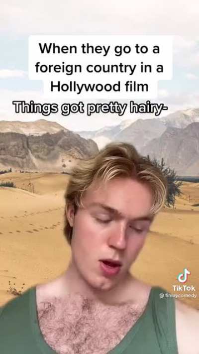 When Americans go to a foreign country in a film