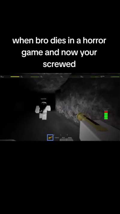 When bro dies in a horror game and now your screwed