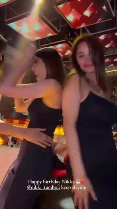 chetna pandey,sana makbul,Nikki tamboli having fun