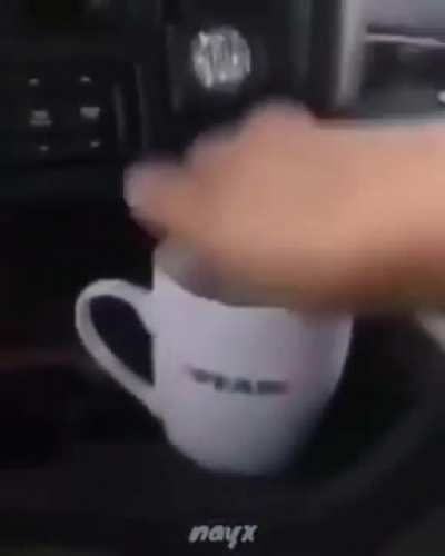 I think the cup hates you.
