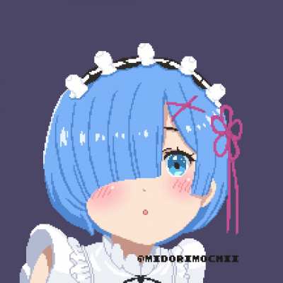 [OC] Smile - Rem pixel art animation
