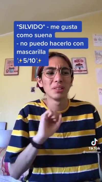 I was talking to my niece about this subject, and I asked her if she ever saw one in the Spanish side of tik tok, she said that not really, and yesterday she showed me this one. He is eating his 