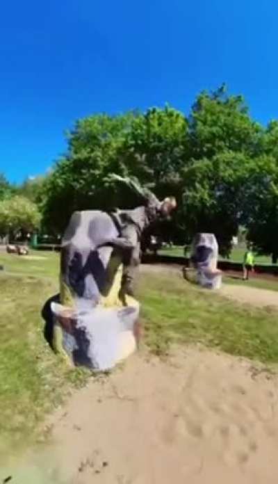 This Polish solider on an obstacle course.