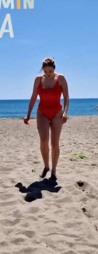 Allie at the beach