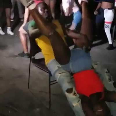 It ain't molestation. It's a Jamaican dance called daggering.