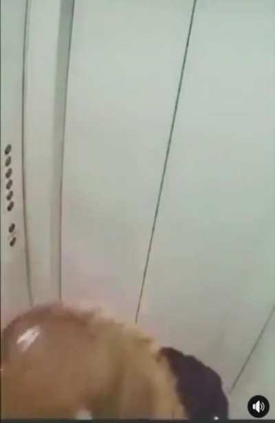 A Lit Shot in an Elevator