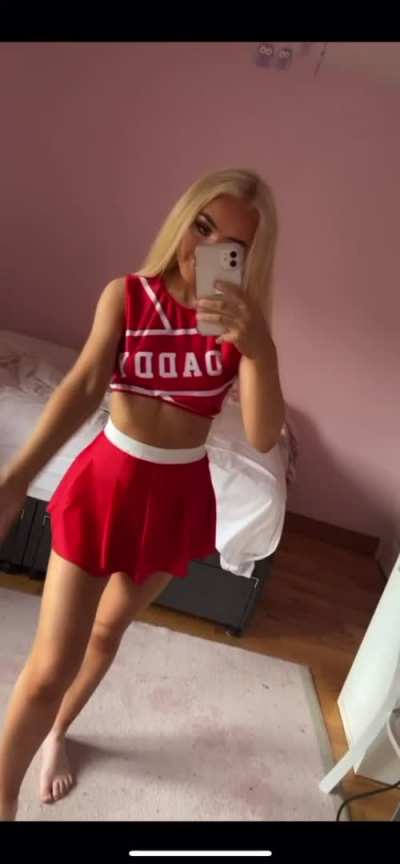 Your cheerleader fuckdoll before vs after ☺️