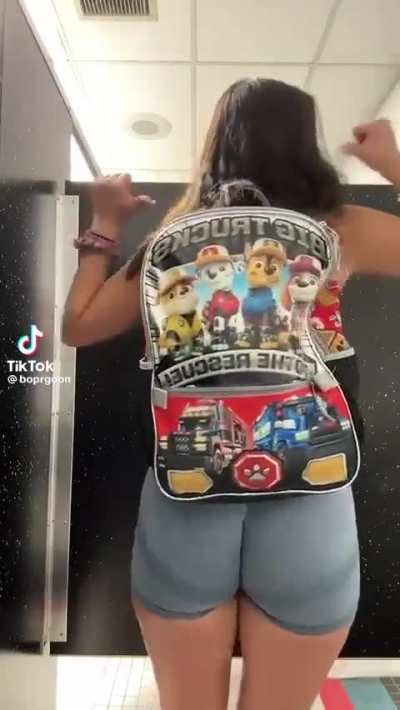 check out that backpack
