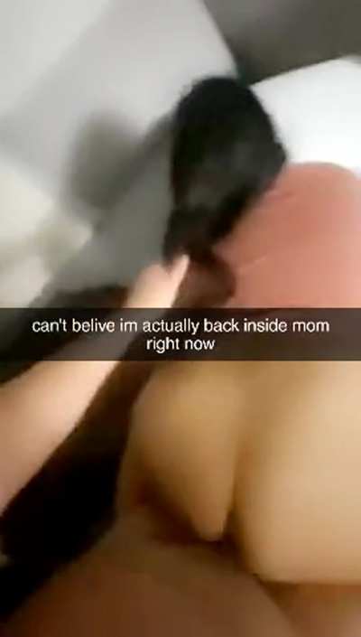 Mom let's son finally go back inside her