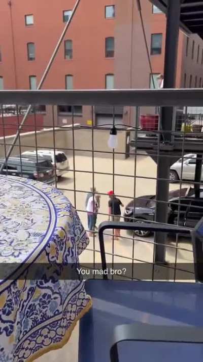 Insane neighbor screaming at elderly couple this morning 