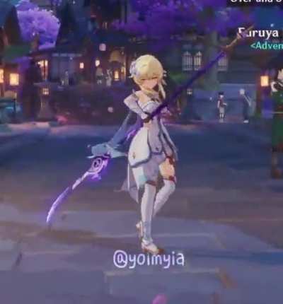 In-game Lumine with Engulfing Lightning Video (@yoimyia)