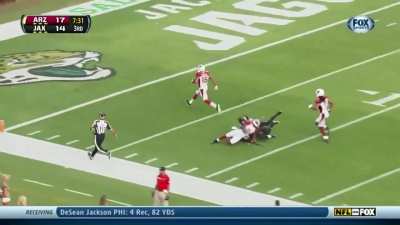 [Highlight] Michael Floyd 91-yard touchdown vs. Jacksonville. Also the longest TD pass of Carson Palmer&acirc;s career