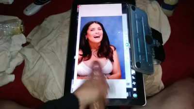 Salma Hayek draining a big lubed Dick 😈