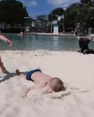 Running in the sand