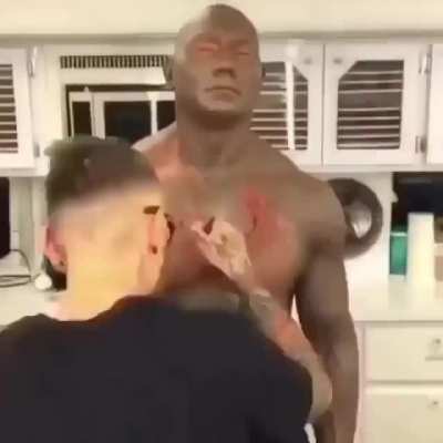 Time lapse of Dave Bautista&rsquo;s makeup process to become Drax