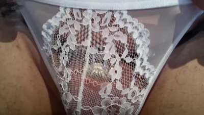 Not a big fan of white panties but these sure had me wet