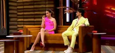 KWK video - KJO asking about &ldquo;Best actress in country&rdquo; and A little bit jealousy or envy or any competition with Alia to Kriti ❤️
