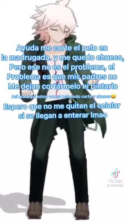 my humor has decreased so much that i find this funny- the translation is someone talking about their hair not being able to be dyed.