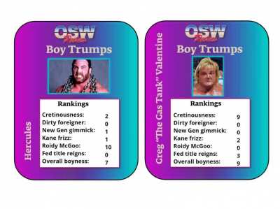 OSW Review "Boy Stable" Top Trumps - as inspired by / suggested by u/trillian222 and u/Hell_Of_ALife
