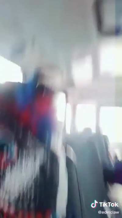 On a school bus... really?