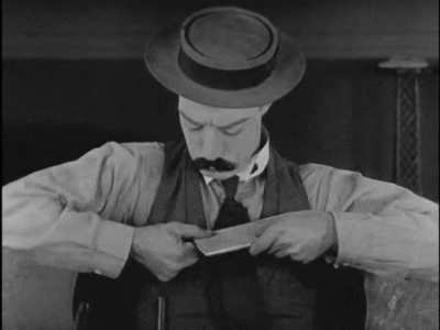 This Day in Buster&hellip; April 21, 1924 &ldquo;Sherlock Jr&rdquo; is released. Buster Keaton parodies the advertisements peddling book, disguise, and magnifying glass for just a dollar down payment, made popular by the love of fictional detective, Sherlock Holmes.