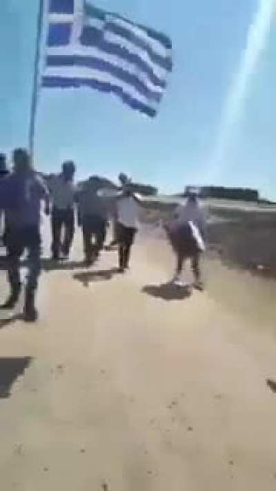 Greeks playing traditional Greek Mehterikiko