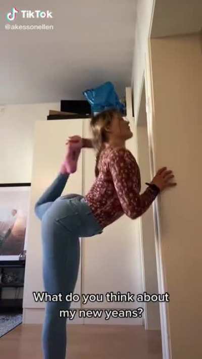 Her new jeans