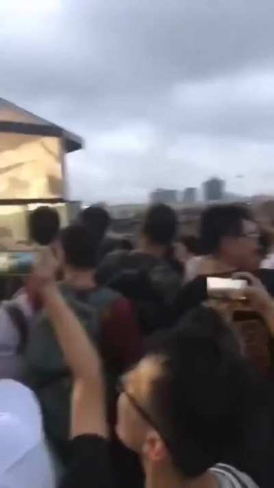 兔友聚集到耐克专卖店门口集体喷粪