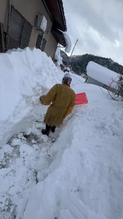 Latex Snow Shoveling in Survival Mode &mdash; No Heat, No Water, Just Sweat and Power