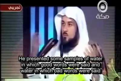 The "scientific" effect of the Quran on water