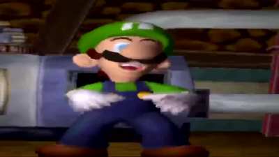 Luigi's Perfectly Cut Laugh Scream!